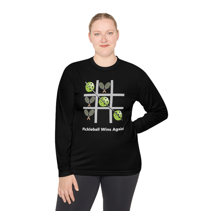 Pickleball Tic Tac Toe Tennis Unisex Moisture-Wicking Long Sleeve Tee - Great Pickleball Stuff