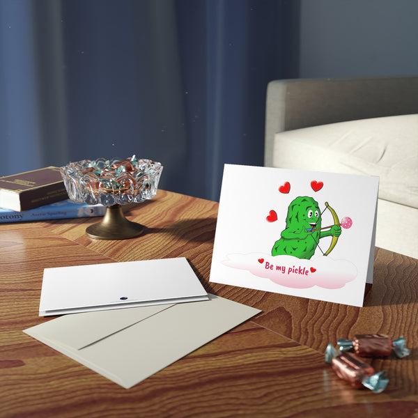 Be My Pickle Valentines Cards (Folded with Envelopes)