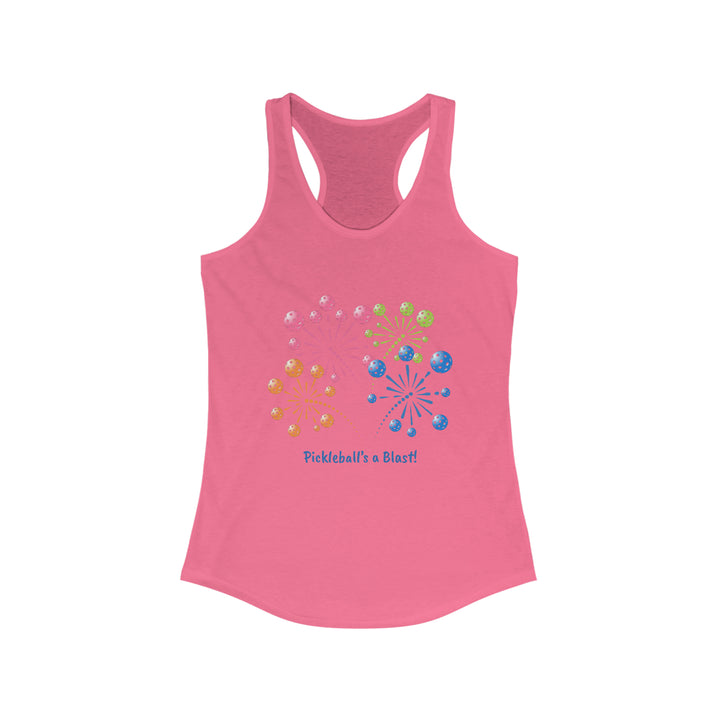 Pickleball's a Blast Women's Racerback Tank - Great Pickleball Stuff