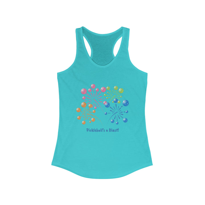 Pickleball's a Blast Women's Racerback Tank - Great Pickleball Stuff