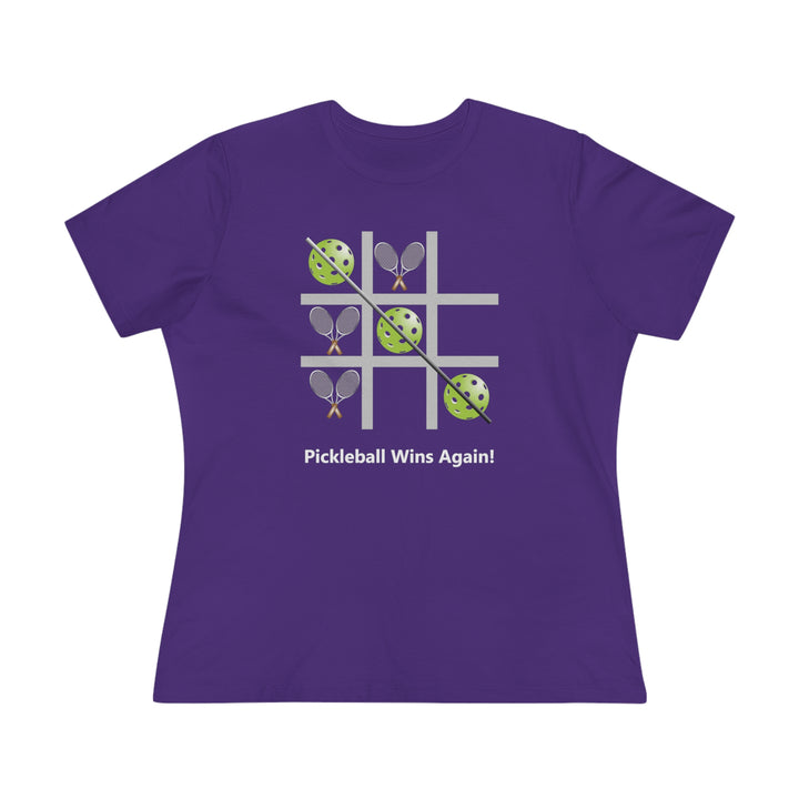 Pickleball Tic Tac Toe Tennis Women's Relaxed-Fit T-shirt - Great Pickleball Stuff