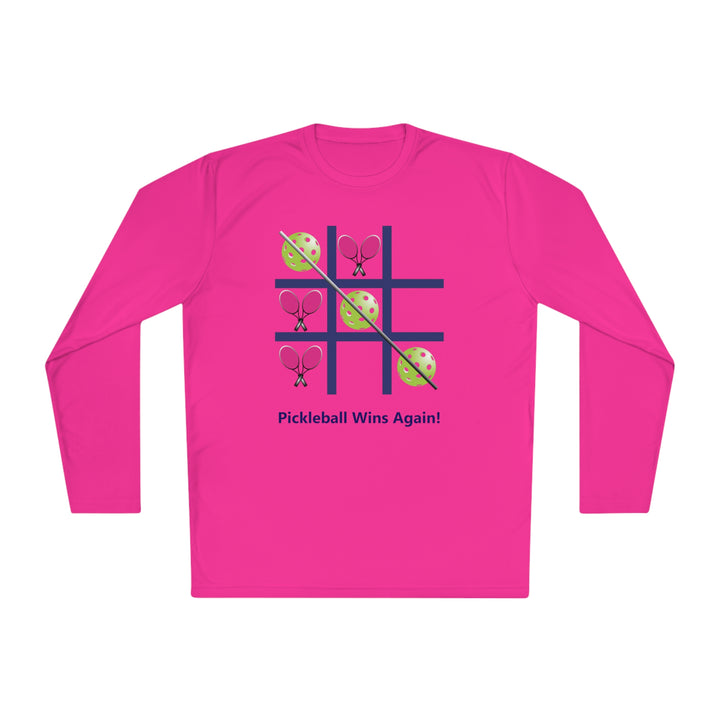 Pickleball Tic Tac Toe Tennis Unisex Moisture-Wicking Long Sleeve Tee - Great Pickleball Stuff