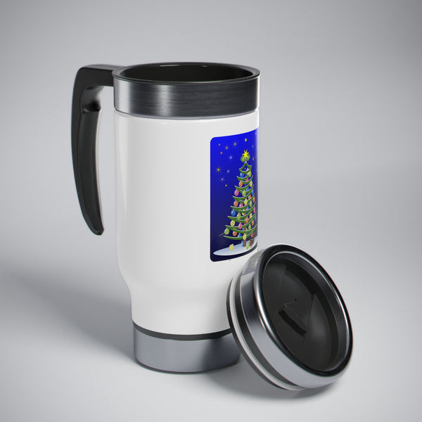 Pickleball Christmas Tree Travel Mug-Great Pickleball Stuff