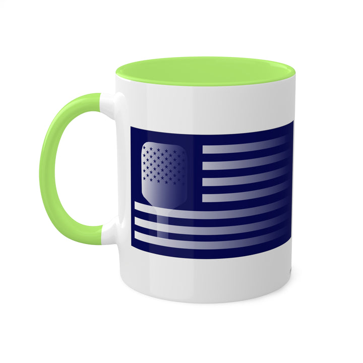 Paddle Flag Coffee Mug-Navy-Great Pickleball Stuff