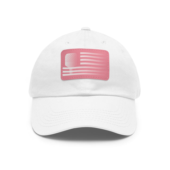 Paddle Flag Pickleball Cap with Leather Patch - Great Pickleball Stuff