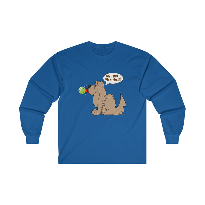 We Love Pickleball Ultra Cotton Long Sleeve Tee-Great Pickleball Stuff