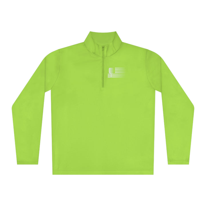 Paddle Flag  Unisex Moisture-Wicking Quarter-Zip Pullover - Great Pickleball Stuff