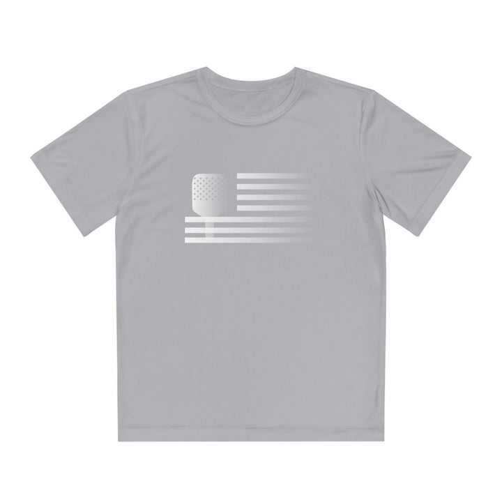 Paddle Flag Youth Moisture-Wicking T-Shirt - Great Pickleball Stuff