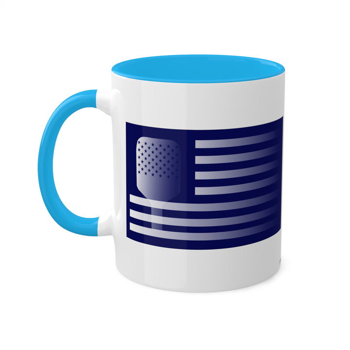 Paddle Flag Coffee Mug-Navy-Great Pickleball Stuff