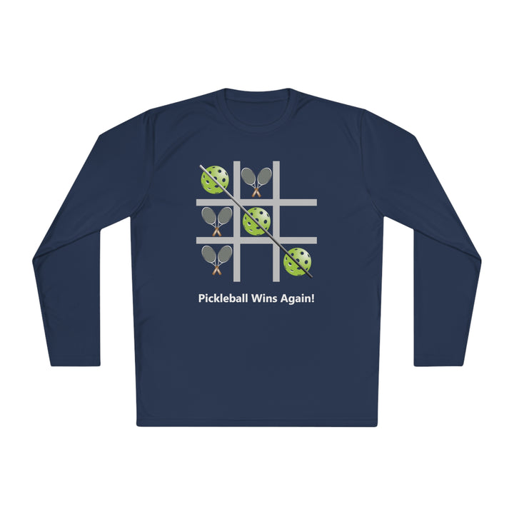 Pickleball Tic Tac Toe Tennis Unisex Moisture-Wicking Long Sleeve Tee - Great Pickleball Stuff