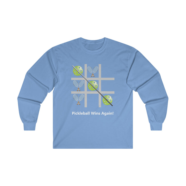 Pickleball Tic Tac Toe Tennis Ultra Cotton Long Sleeve Tee - Great Pickleball Stuff