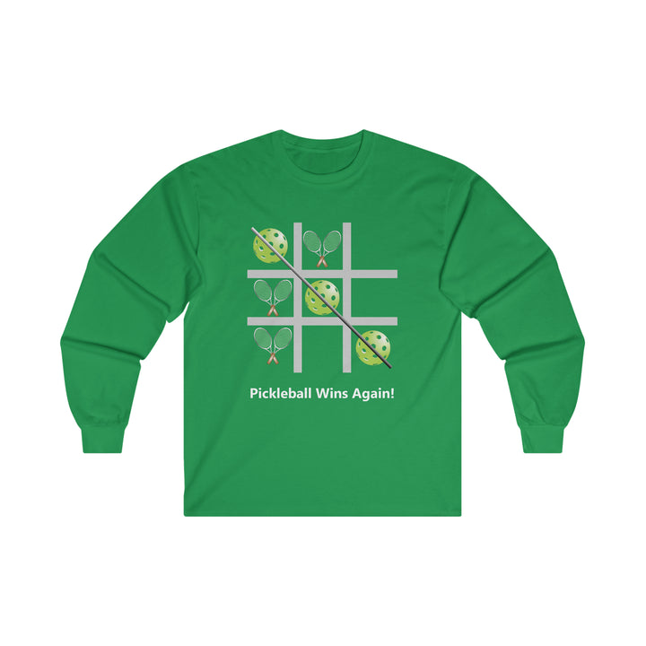 Pickleball Tic Tac Toe Tennis Ultra Cotton Long Sleeve Tee - Great Pickleball Stuff