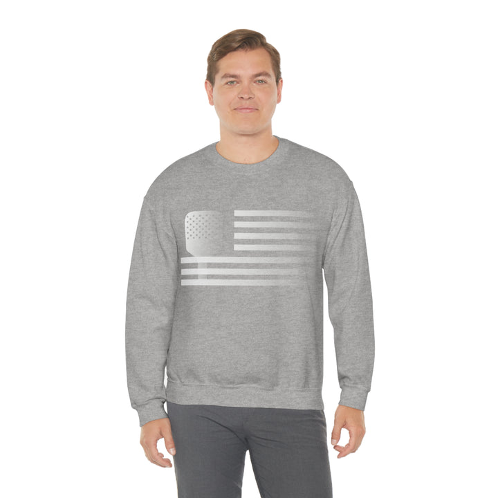 Paddle Flag  Unisex Crewneck Sweatshirt - Great Pickleball Stuff