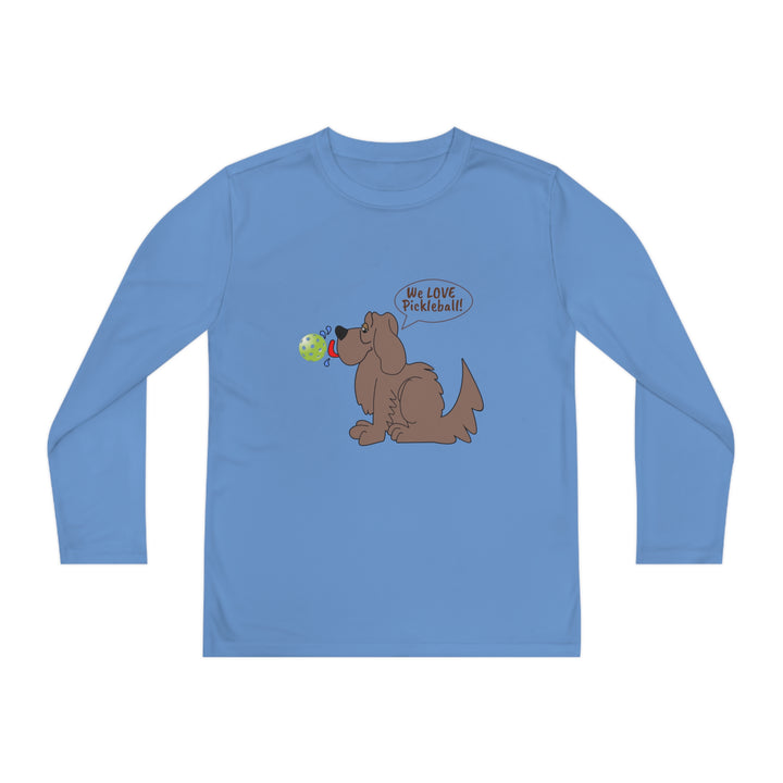 We Love Pickleball Youth Long Sleeve Moisture-Wicking T-Shirt-Great Pickleball Stuff