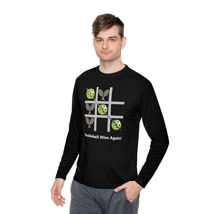 Pickleball Tic Tac Toe Tennis Unisex Moisture-Wicking Long Sleeve Tee - Great Pickleball Stuff