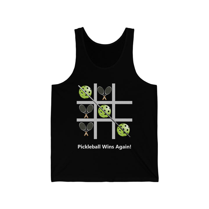 Pickleball Tic Tac Toe Tennis Unisex Cotton Tank - Great Pickleball Stuff