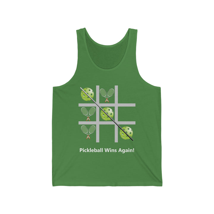 Pickleball Tic Tac Toe Tennis Unisex Cotton Tank - Great Pickleball Stuff