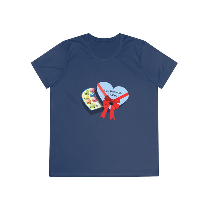 Pickleball Truffles Women's Moisture-Wicking T-Shirt - Great Pickleball Stuff