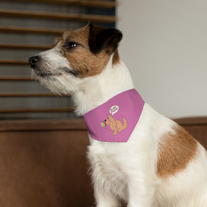 We Love Pickleball Pet Bandana with Collar (Pink)-Great Pickleball Stuff