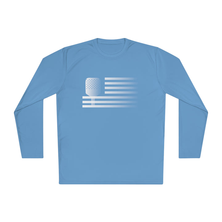 Paddle Flag  Unisex Moisture-Wicking Long Sleeve Tee - Great Pickleball Stuff