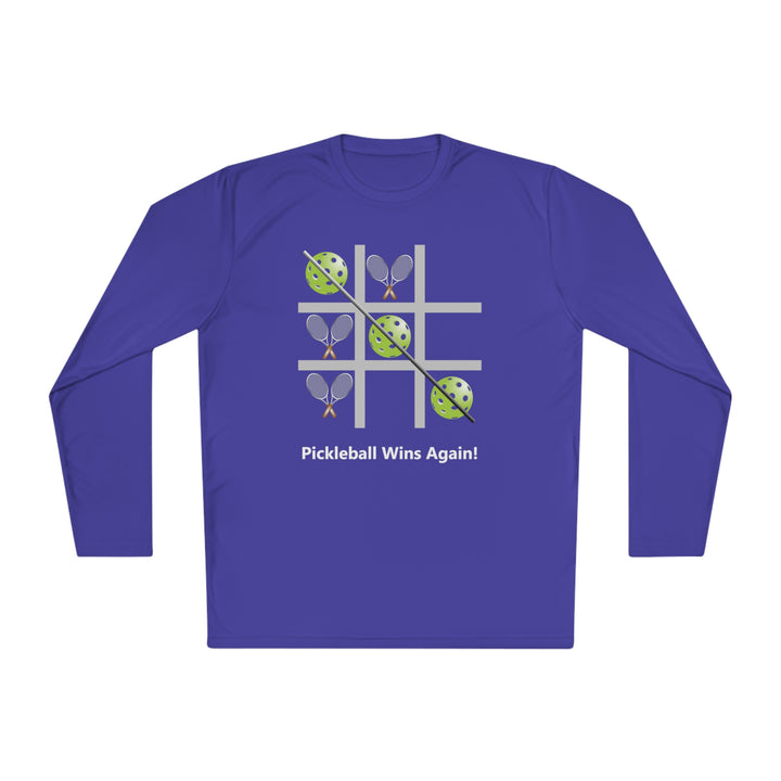 Pickleball Tic Tac Toe Tennis Unisex Moisture-Wicking Long Sleeve Tee - Great Pickleball Stuff