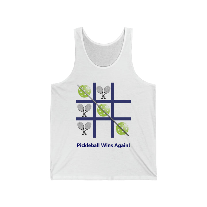 Pickleball Tic Tac Toe Tennis Unisex Cotton Tank - Great Pickleball Stuff