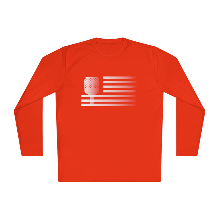 Paddle Flag  Unisex Moisture-Wicking Long Sleeve Tee - Great Pickleball Stuff