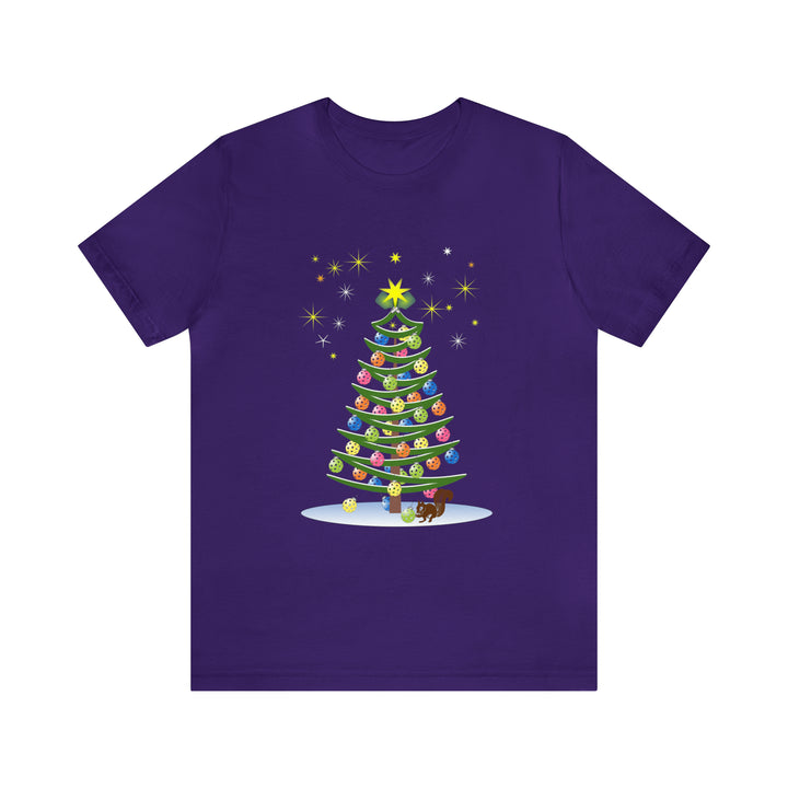 Pickleball Christmas Tree Unisex T-Shirt - Great Pickleball Stuff