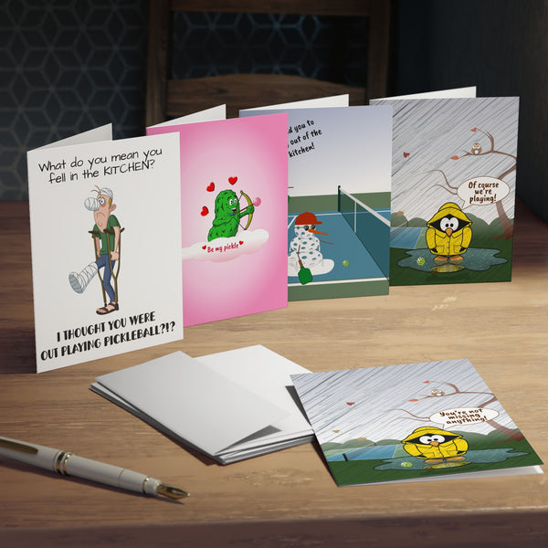 Pickleball Greeting Card Assortment #2 (5-Pack)