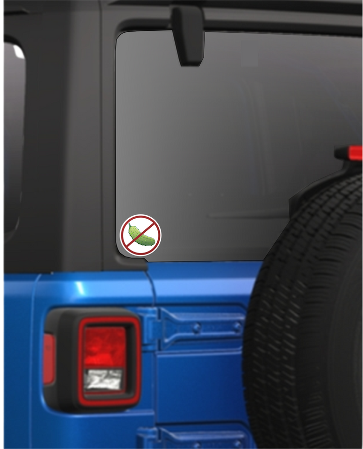 No Pickle! Decal - Great Pickleball Stuff