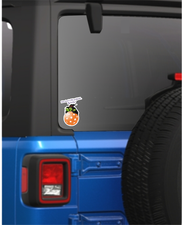 Pickleball Witch Decal