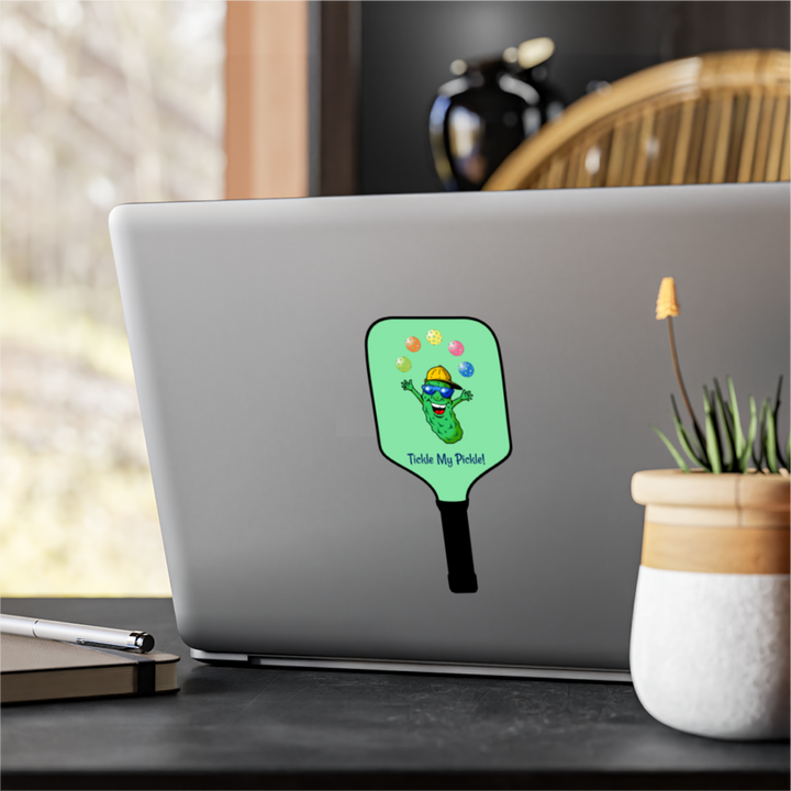 Tickle My Pickle Paddle Decal - Great Pickleball Stuff
