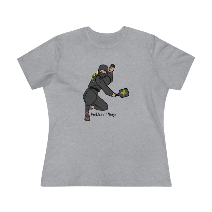 Pickleball Ninja-Female Women's Relaxed-Fit T-Shirt - Great Pickleball Stuff