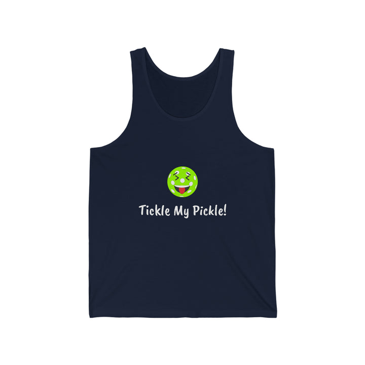 Tickle My Pickle Unisex Cotton Tank - Great Pickleball Stuff