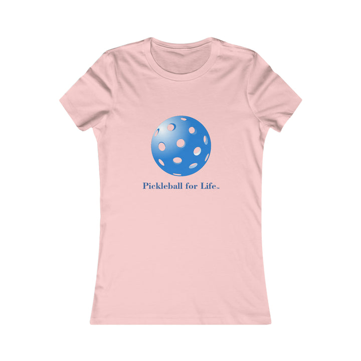 Pickleball for Life-Blue Women's Slim-Fit T-Shirt - Great Pickleball Stuff