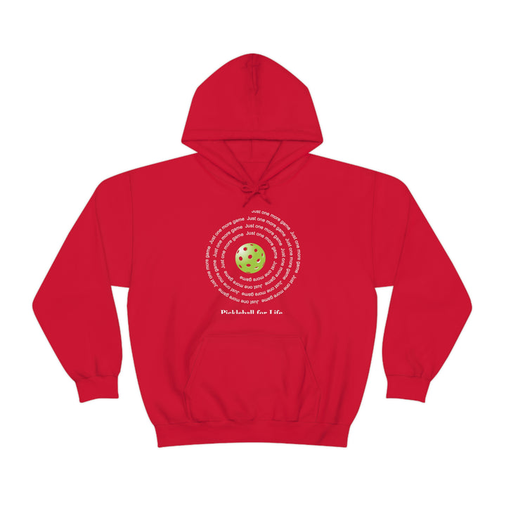 Just One More Game-Spiral Unisex Hoodie - Great Pickleball Stuff