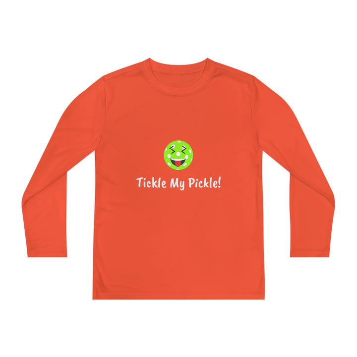 Tickle My Pickle Youth Long Sleeve Moisture-Wicking T-Shirt - Great Pickleball Stuff