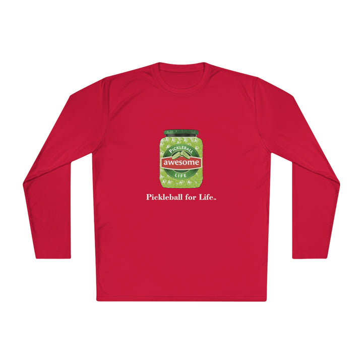 Awesome Pickles Unisex Moisture-Wicking Long Sleeve Tee - Great Pickleball Stuff