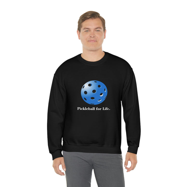 Pickleball for Life-Blue Unisex Crewneck Sweatshirt - Great Pickleball Stuff