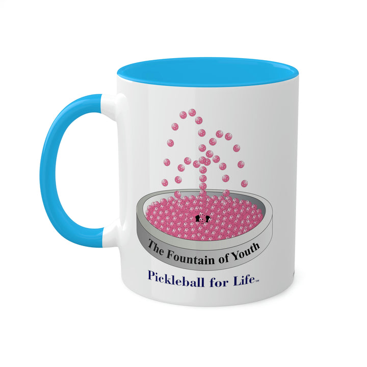 The Pickleball Fountain-Pink Coffee Mug-Great Pickleball Stuff