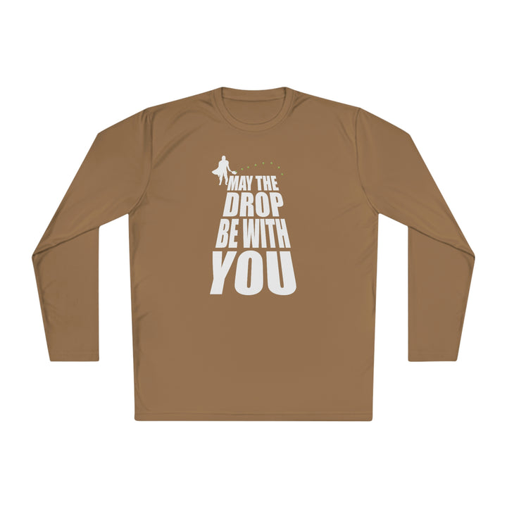 May the Drop Be With You Unisex Moisture-Wicking Long Sleeve Tee - Great Pickleball Stuff