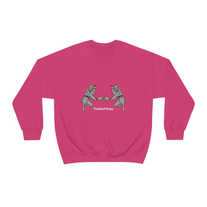 Pickleball Ninjas-Women's Doubles Unisex Crewneck Sweatshirt - Great Pickleball Stuff