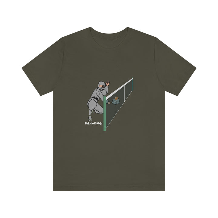 Pickleball Ninja Dinking-Male Unisex T-Shirt - Great Pickleball Stuff