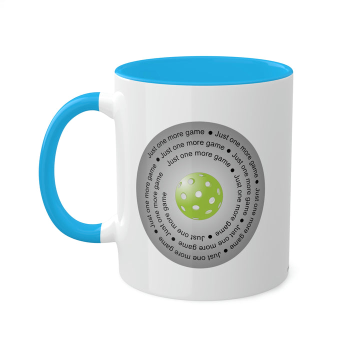 Just One More Game-Silver Coffee Mug - Great Pickleball Stuff