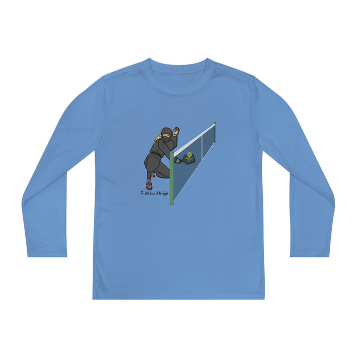 Pickleball Ninja Dinking-Female Youth Long Sleeve Moisture-Wicking T-Shirt - Great Pickleball Stuff