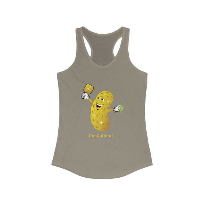 I'm Golden! Women's Racerback Tank - Great Pickleball Stuff