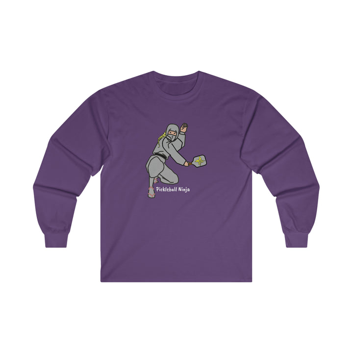 Pickleball Ninja-Female Ultra Cotton Long Sleeve Tee - Great Pickleball Stuff