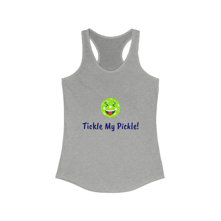 Tickle My Pickle Women's Racerback Tank - Great Pickleball Stuff