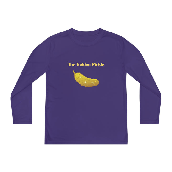 The Golden Pickle Youth Long Sleeve Moisture-Wicking T-Shirt - Great Pickleball Stuff