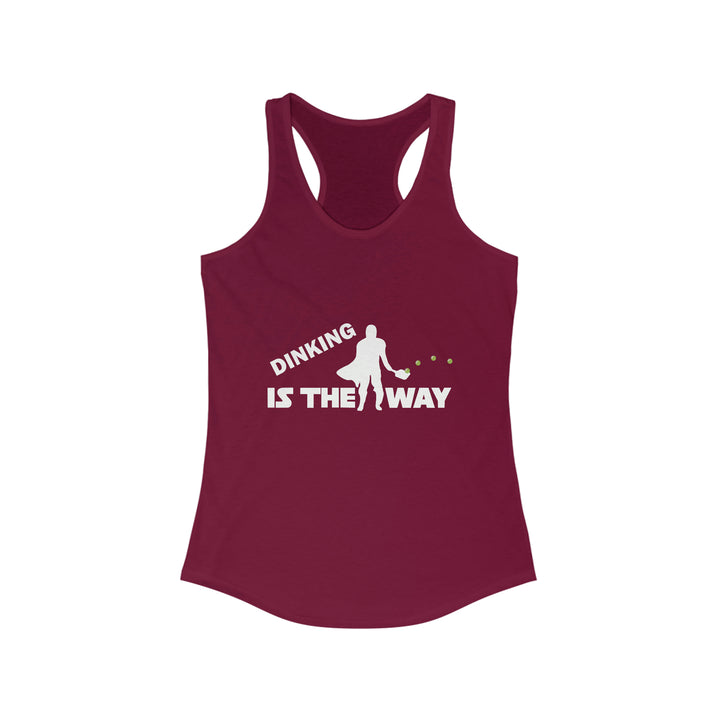 Dinking is the Way Women's Racerback Tank - Great Pickleball Stuff